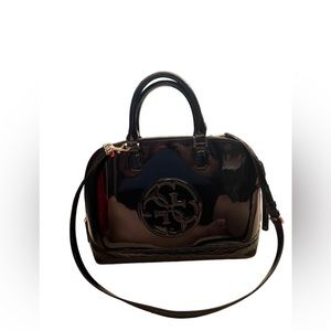 Guess Patton leather black Crossbody bag